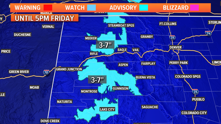 Another Round Of Snow Moves Into Colorado Thursday Night | 9news.com