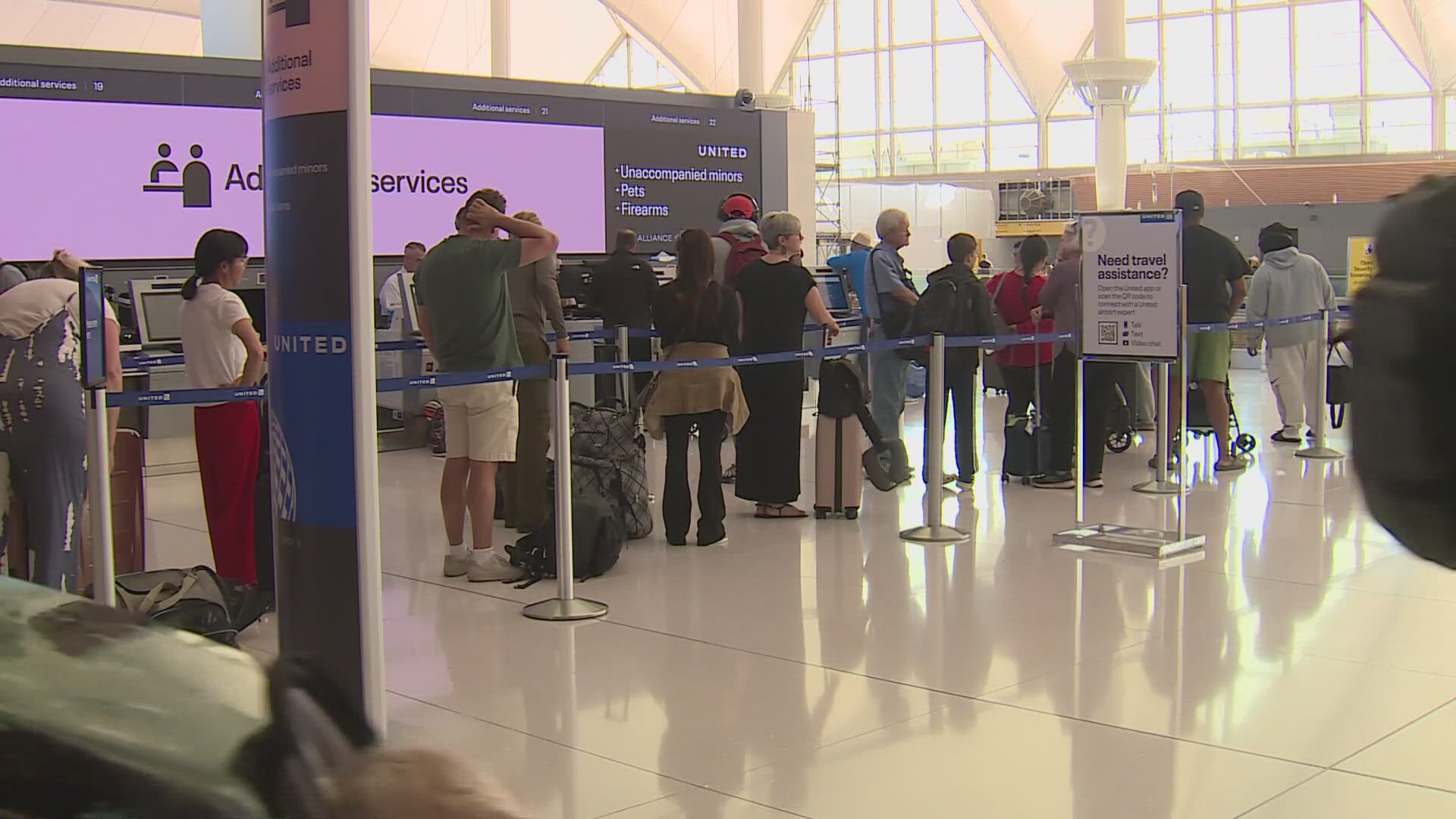 Denver airport officials say they expect nearly 900,000 people to come through for the holiday.