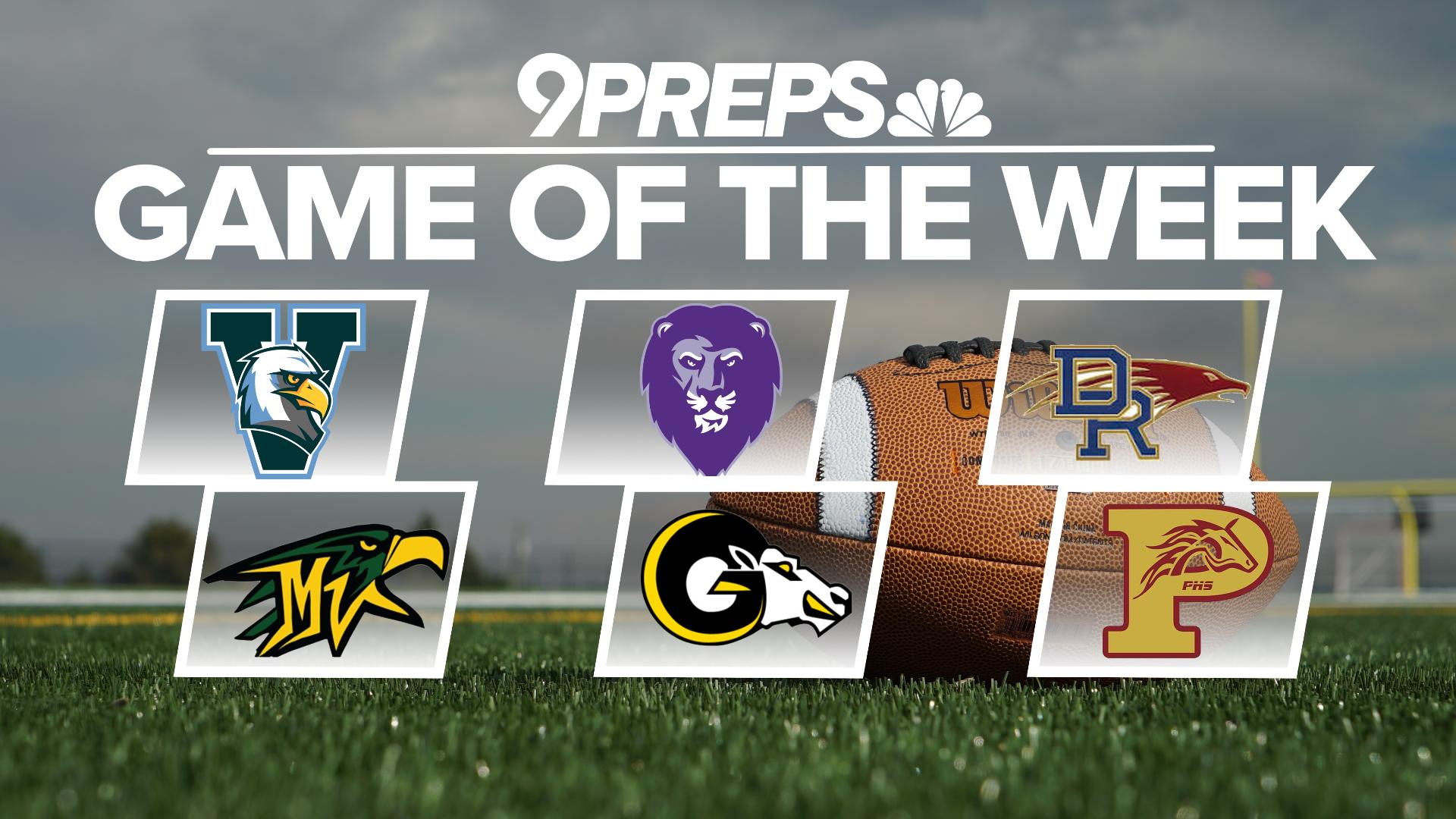 Cast your vote to help us determine which high school football game to showcase Friday night!