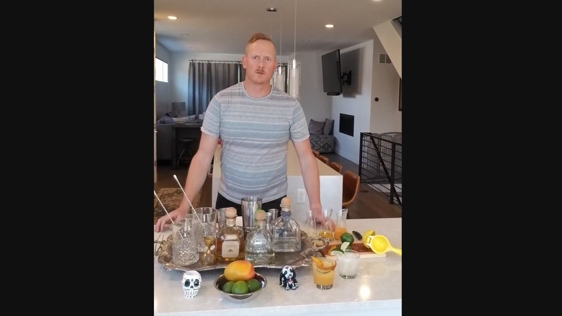 The beverage manager of Kachina Cantina at Dairy Block showed us how to make his classic margarita.