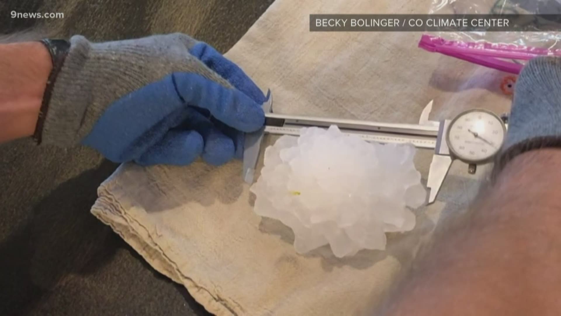 That record-breaking hailstone that fell in Kit Carson County last week is still grabbing some attention. A research group from South Carolina made the trip to Colorado to photograph it with a 3-D scanner.