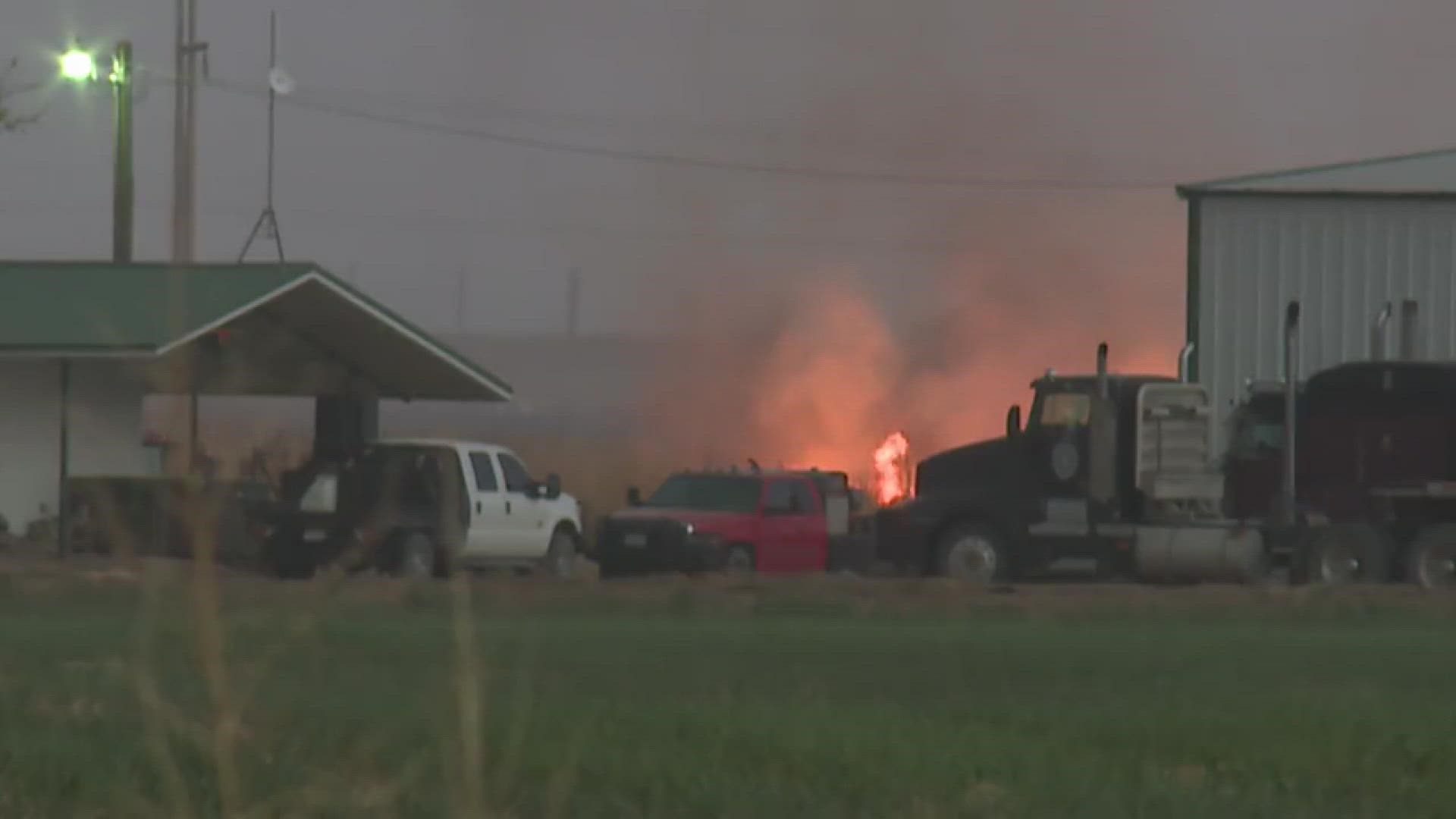 Neighbors – ranchers and farmers – banded together in southeastern Colorado, using tractors to create fire lines to try and contain the flames.