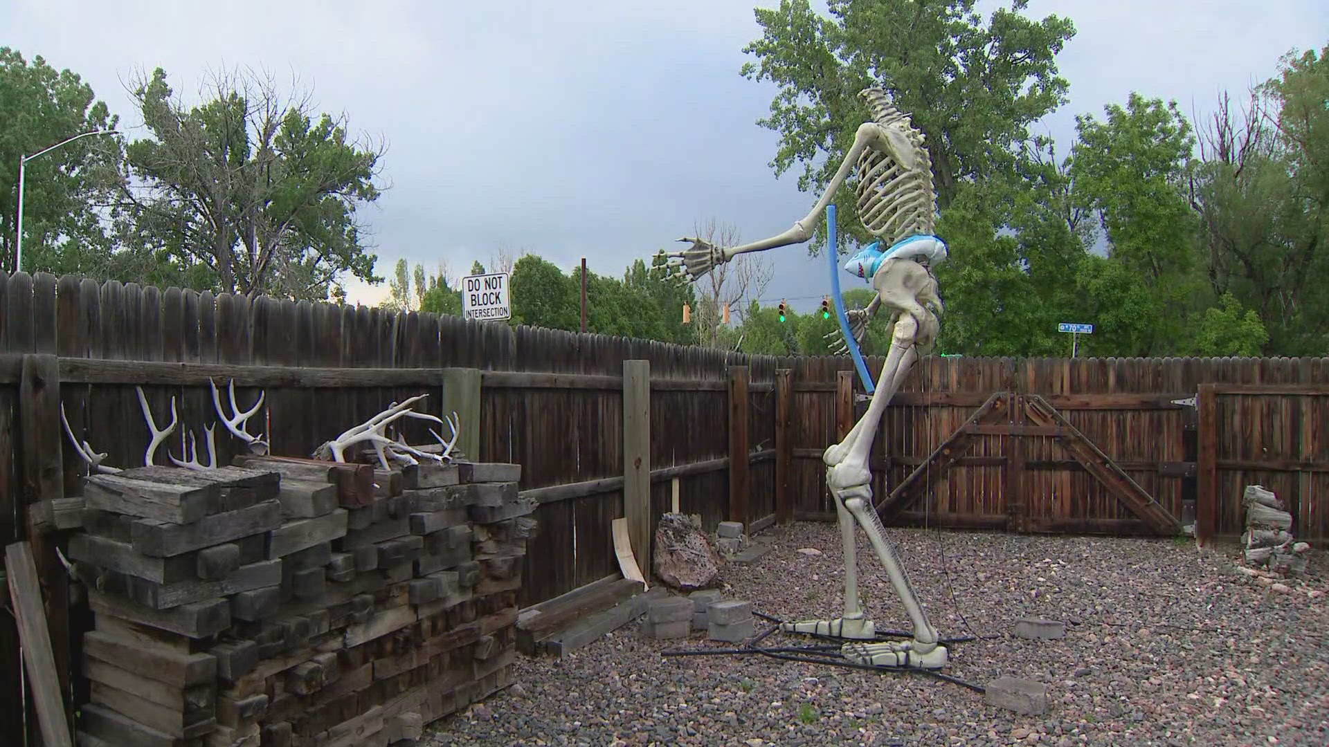 Neighbors have been sending the homeowners letters saying how much they miss the skeleton.