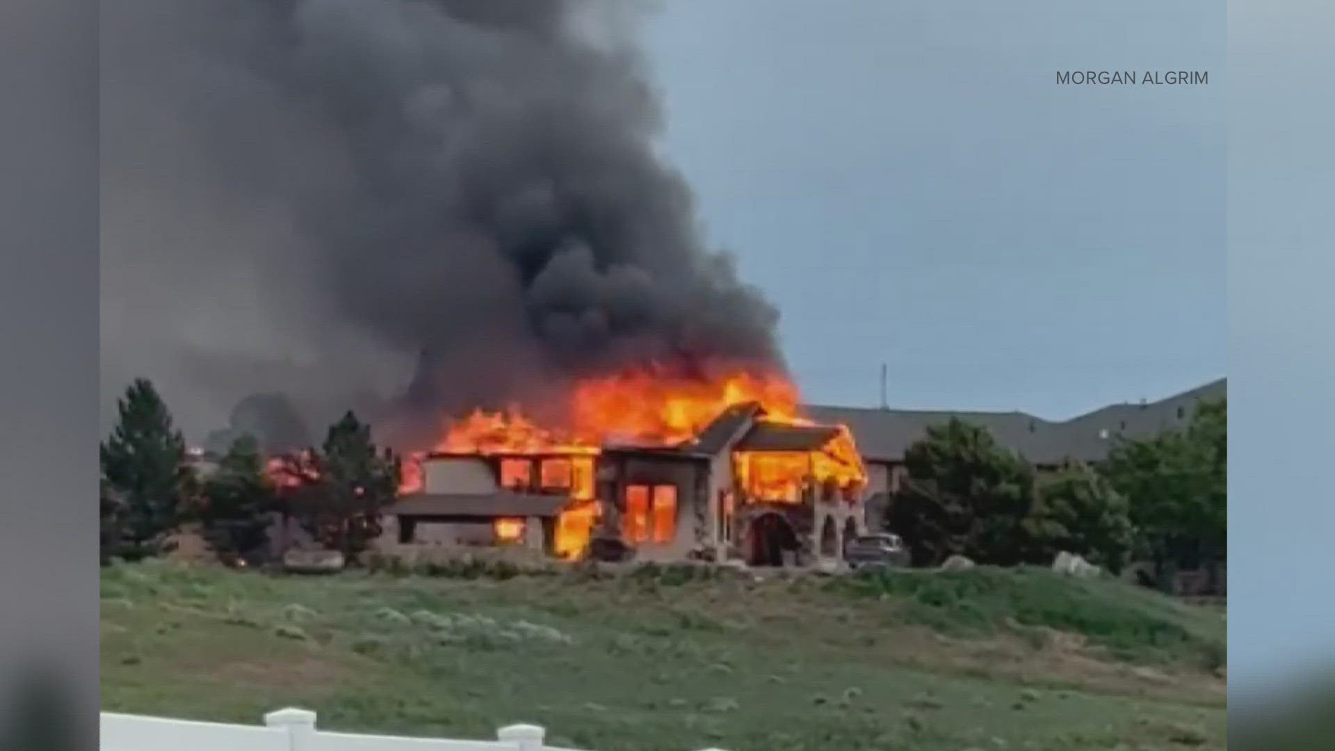 Brighton Fire Rescue is investigating a fire that destroyed a home Thursday night and sent two people to the hospital. 