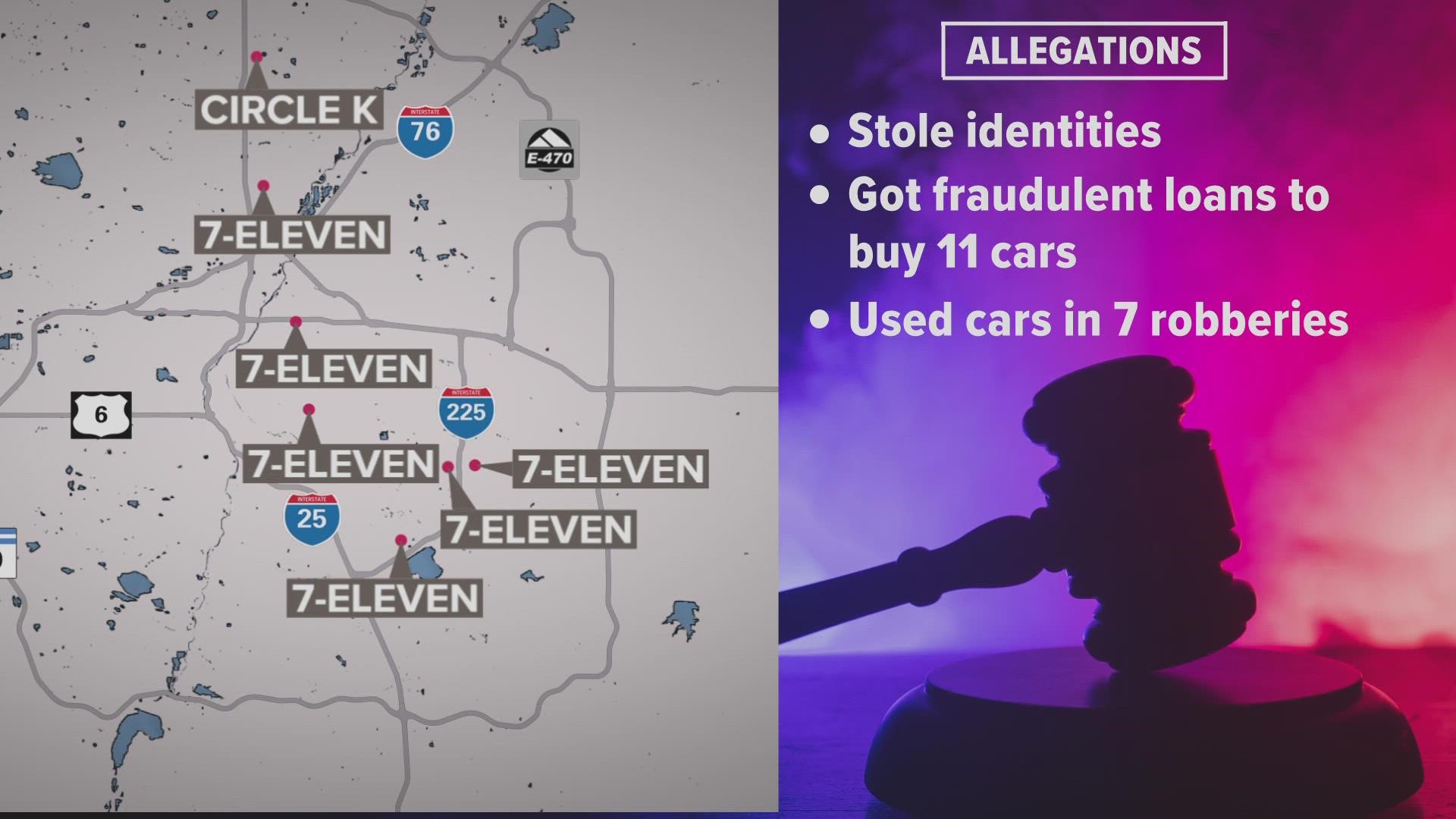 Six suspects were arrested in connection to crimes including shootings, robberies, car thefts and more, the DA's office said.