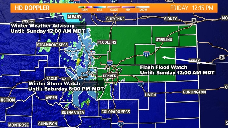 Slow moving storm brings hail, heavy rain to Colorado | 9news.com