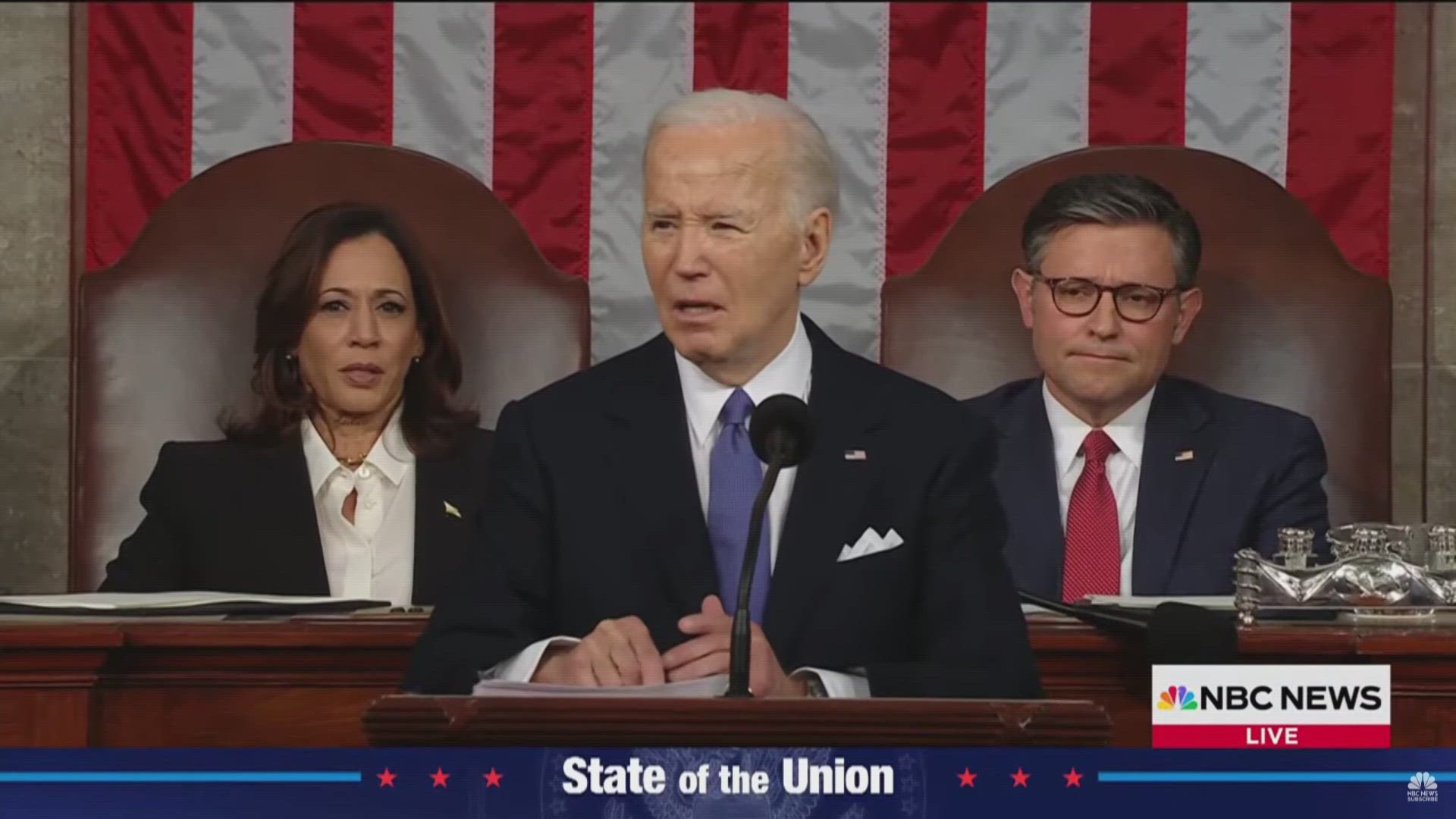Biden addressed topics ranging from the surging economy, to falling inflation, to the bipartisan effort to help Ukraine fight the Russian invasion.