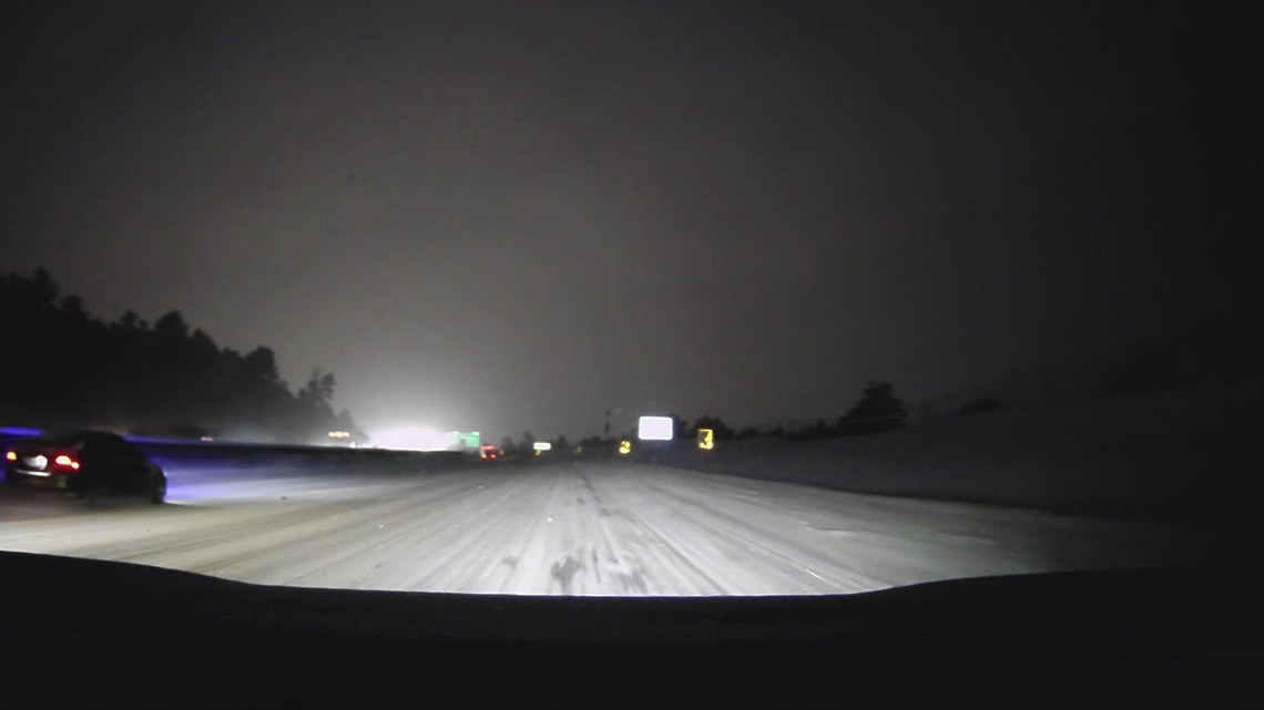 Snow leaves roads across the Denver metro slick for the morning commute ...