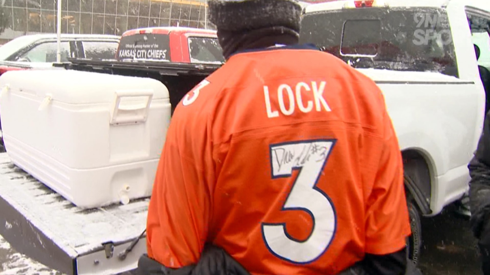 The family of the Broncos' rookie quarterback cheered against their hometown Chiefs team to support Drew Lock.