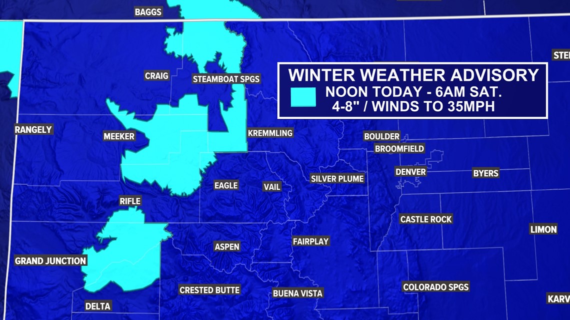 Cool Weekend In Colorado: Here's How Much Snow Denver Could Get | 9news.com