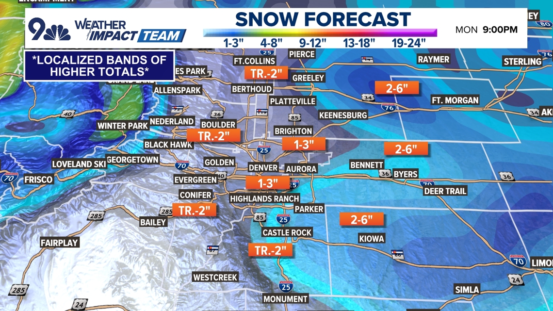 Weekend snow system to impact much of Front Range and eastern Colorado ...