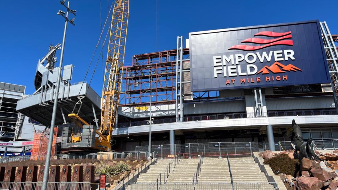 Denver Broncos begin $100M stadium upgrades, scoreboard projects