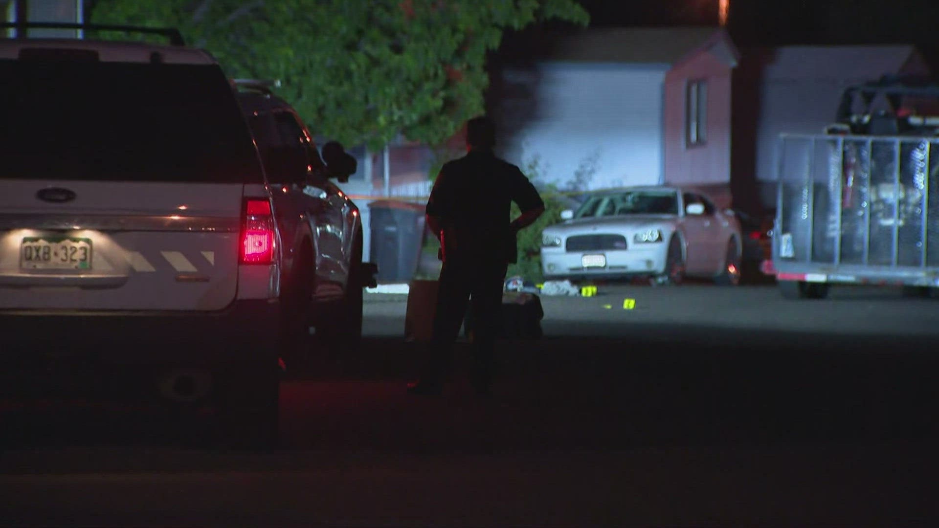 The shooting happened around 7:40 p.m. Sunday in the area of 96th Avenue and Pecos Street.