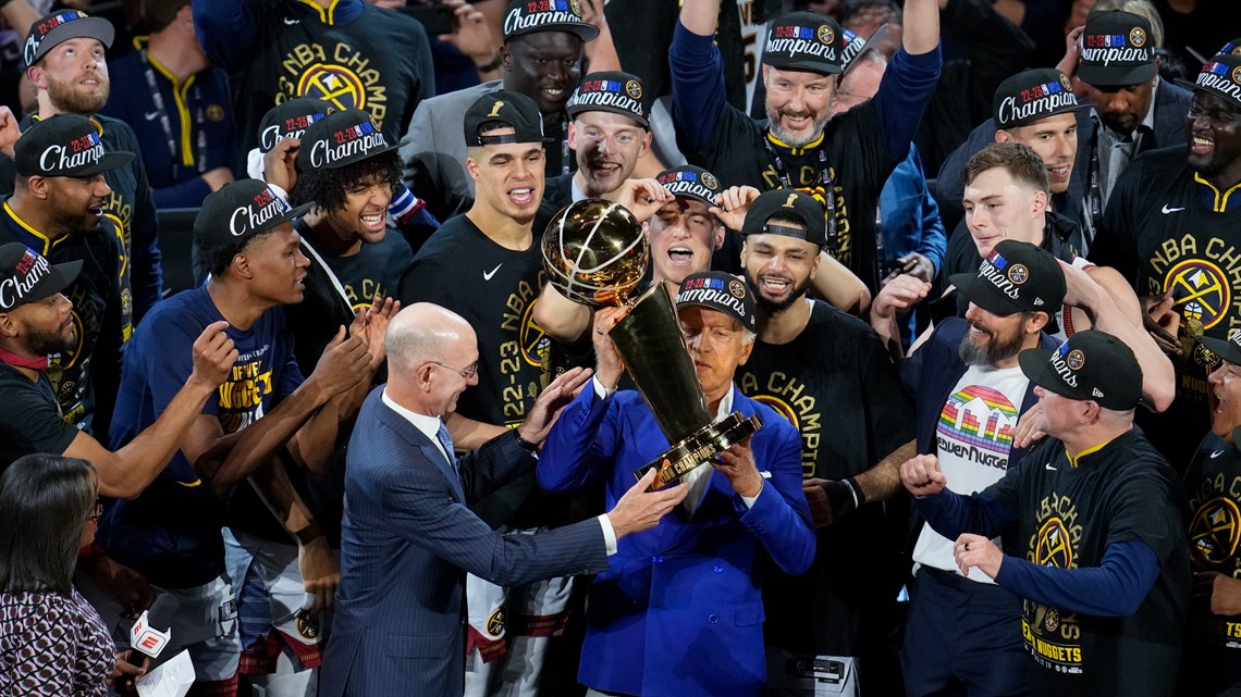 NBA Finals 2023: Are the champion hats given to the Denver Nuggets  misspelled?