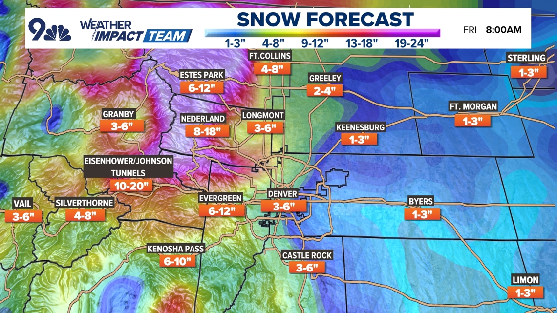 Significant spring snow possible in Colorado this week | 9news.com