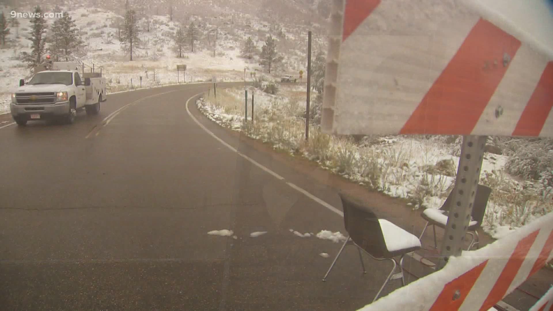 A lot of people affected by the Cameron Peak Fire said it's nice to see snow coming down instead of ash.