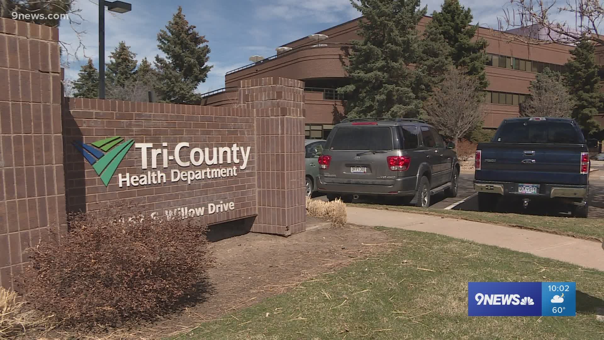 A threat was sent to the Tri-County Health Department and more.