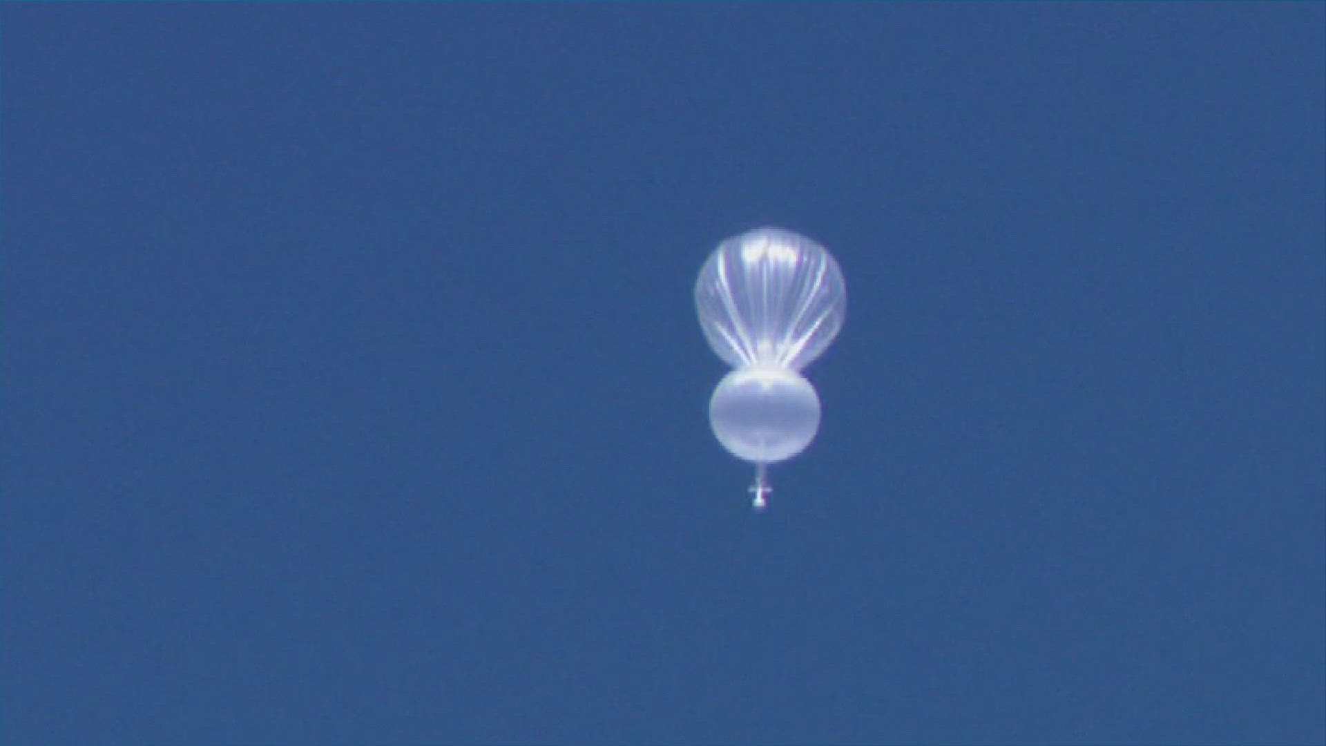 The large, white balloon was spotted flying at high altitude Friday morning at several locations on the Front Range.