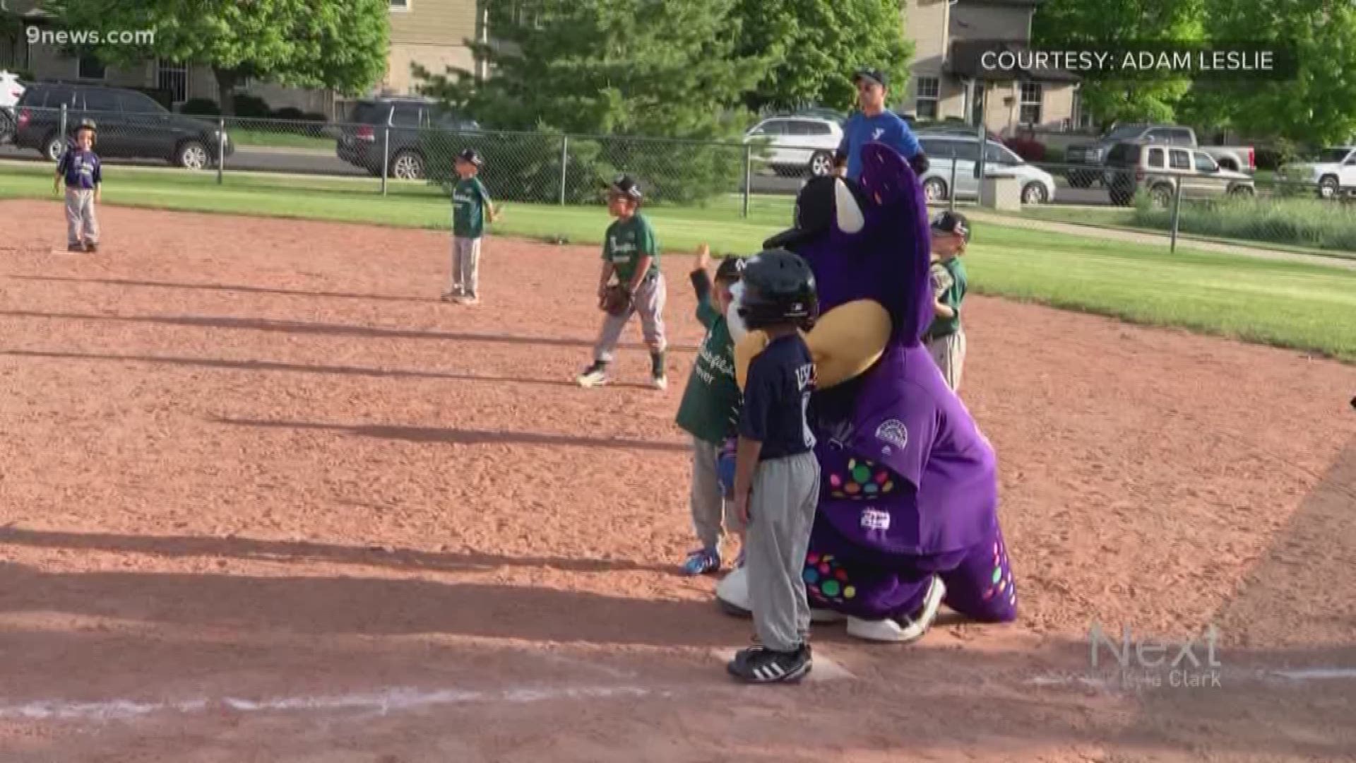 Play Ball! Rockies Baseball Mascot Dinger