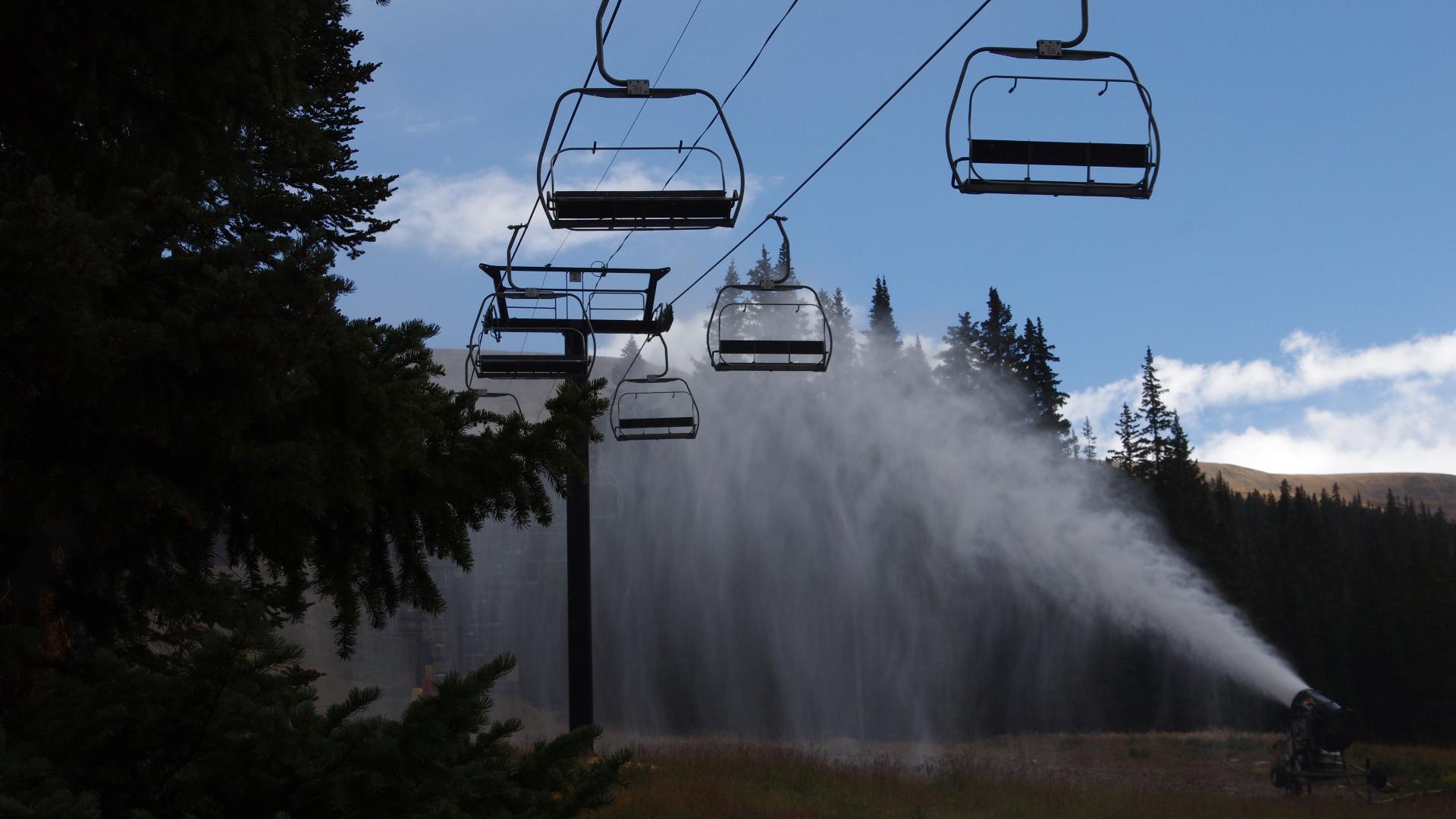 It’s been a warm start to October at Loveland Ski Area, but the Colorado ski area will be ready to make snow when the temperature drops.