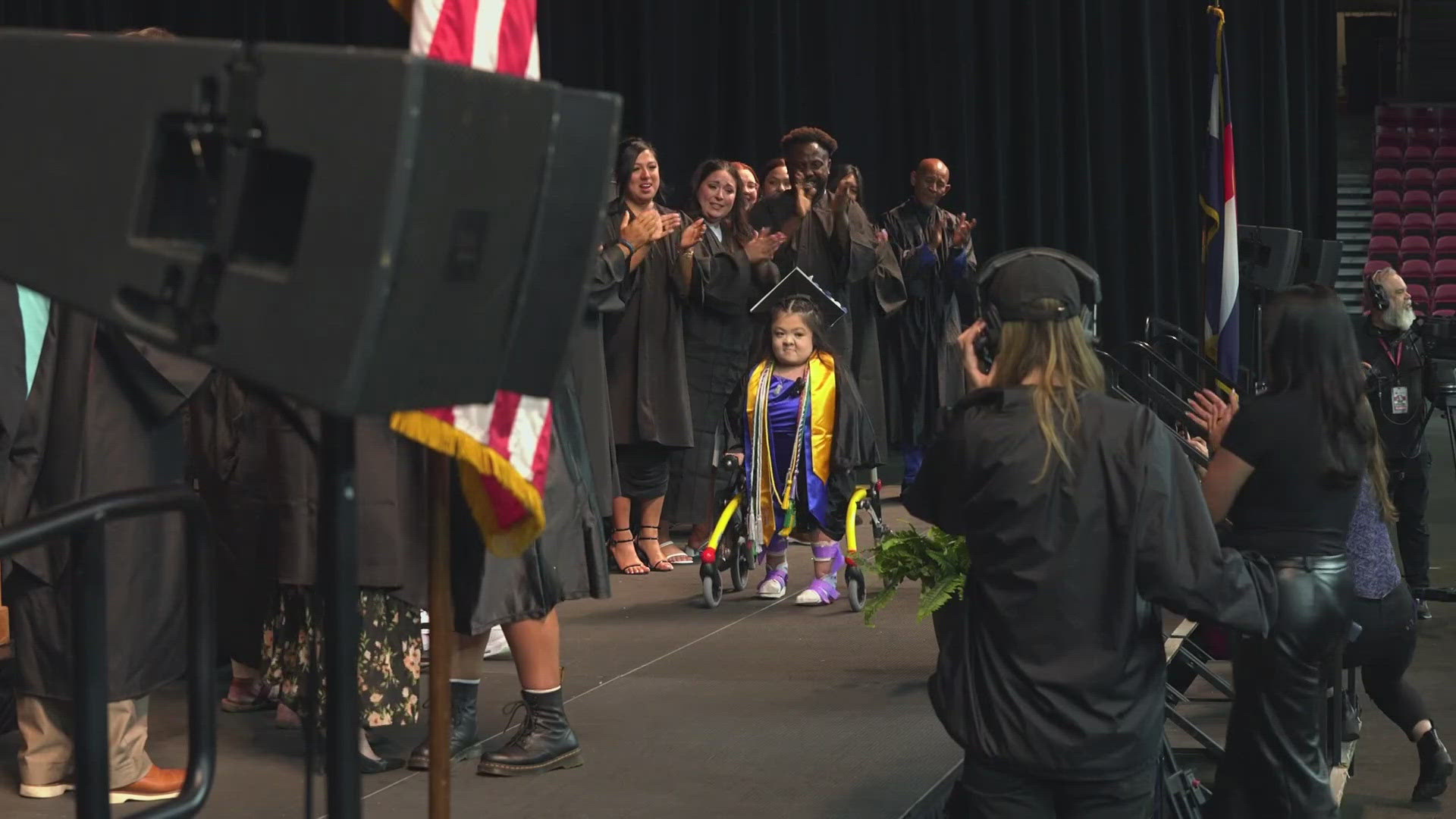Making it to the graduation stage is a big accomplishment for high school students. But for one senior in Denver, walking across the stage was an even bigger moment.