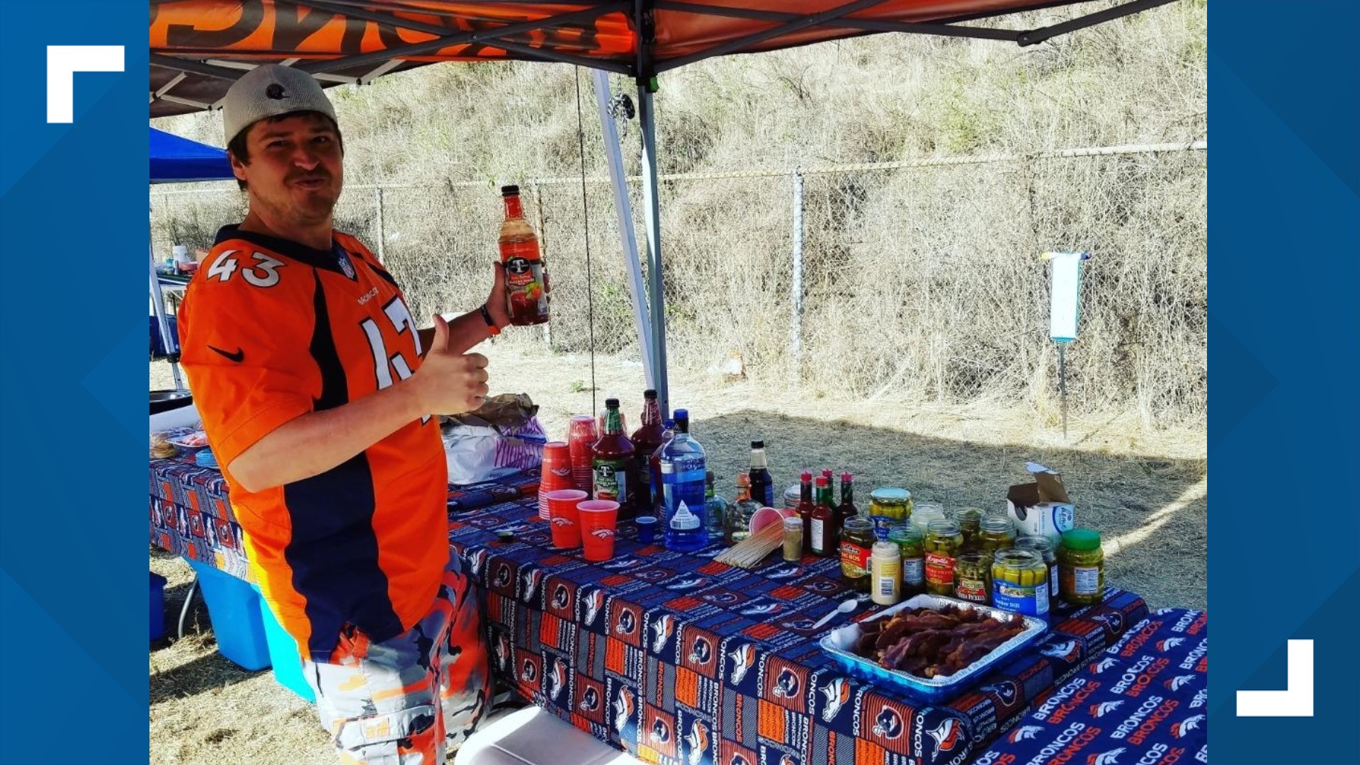Broncos tailgating crew pays tribute to friend
