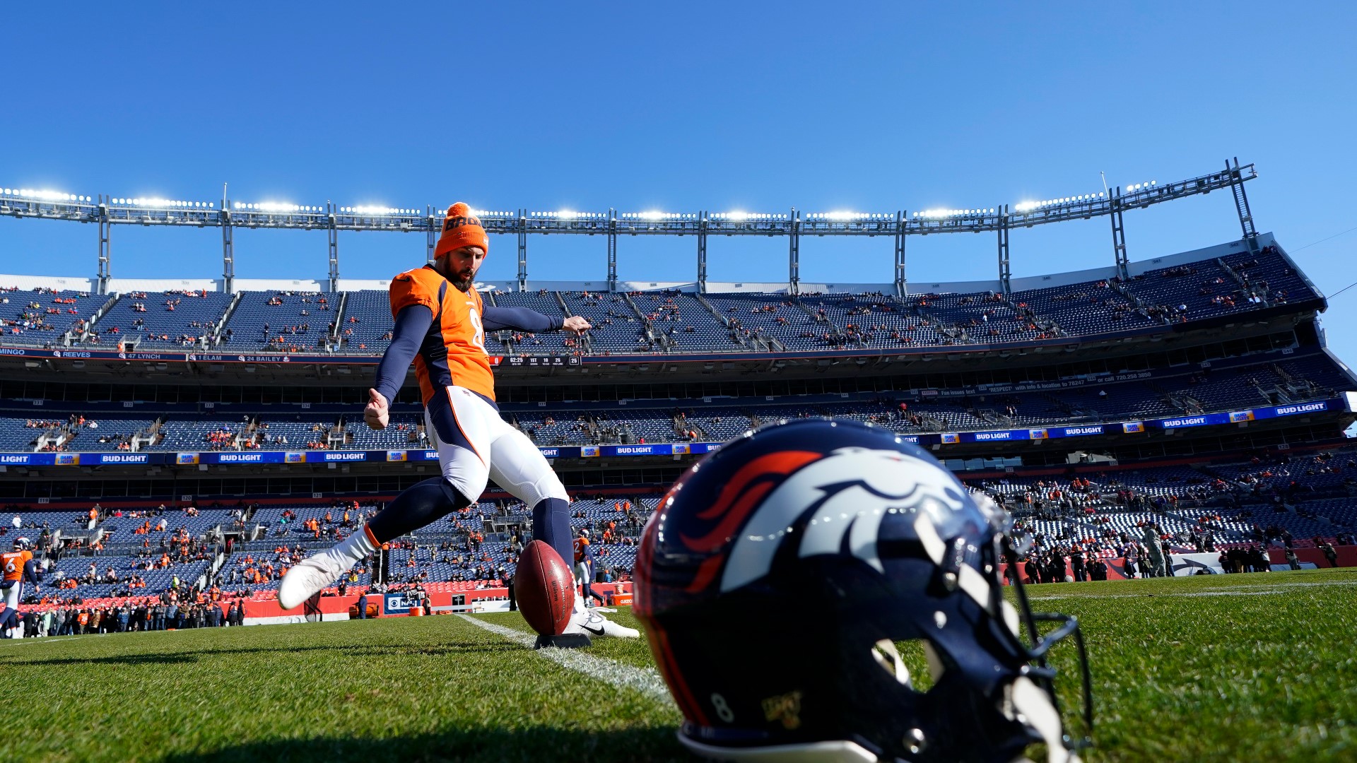 Kicker Brandon McManus was the last remaining Denver Broncos player from the Super Bowl 50 team.