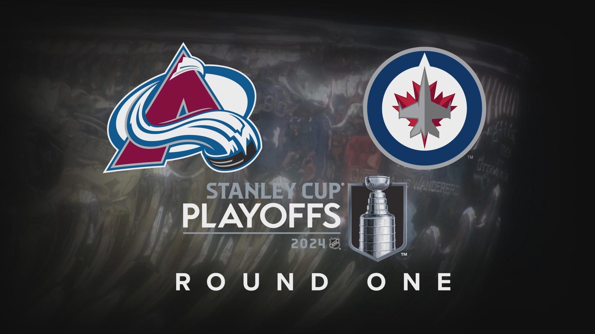 Colorado and Winnipeg come into the third matchup of their opening-round series tied at one game each.