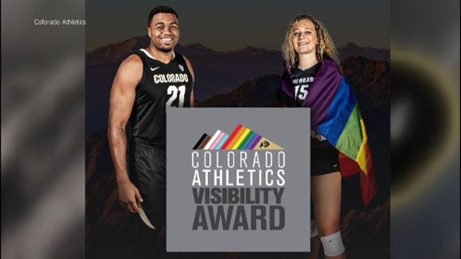 The Colorado Athletics Visibility Award is a $20,000 scholarship at the University of Colorado Boulder, which was awarded this year to Evan Battey and Alexia Kuehl.