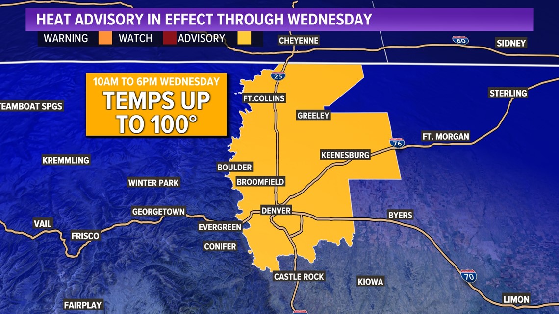 Record heat Wednesday, Thursday in Denver metro | 9news.com