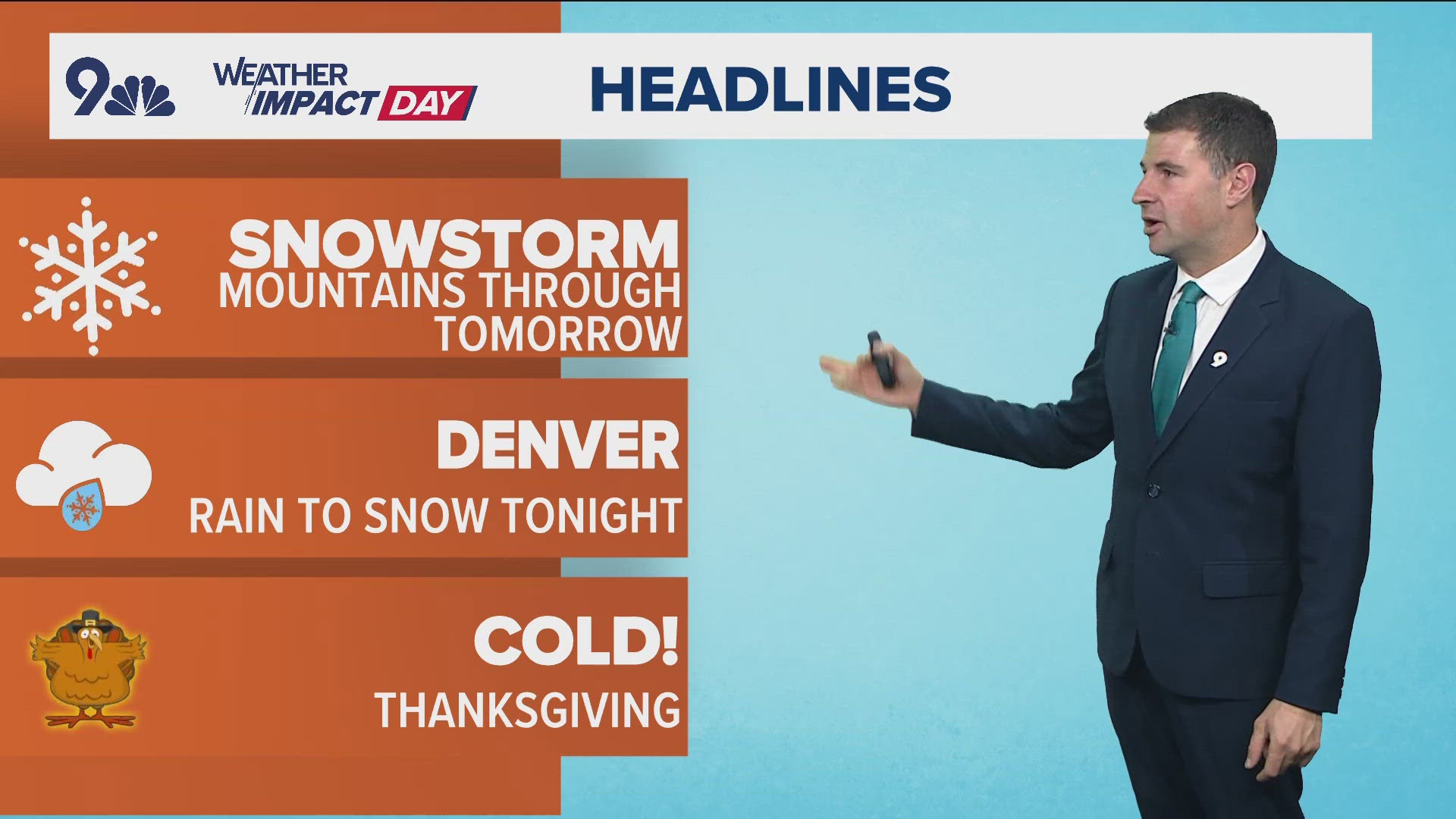 A significant mountain snowstorm will lead to a widespread 1-3 feet of snow today and tomorrow, with some slushy snow for Denver tomorrow morning.