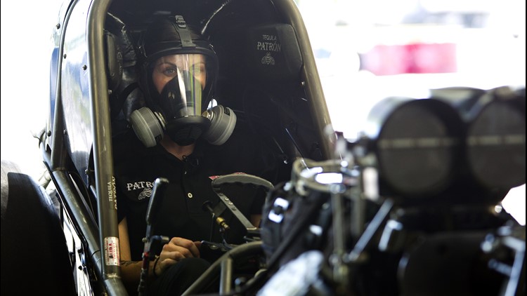 NHRA's only female nitro funny car driver breaks barriers at Bandimere