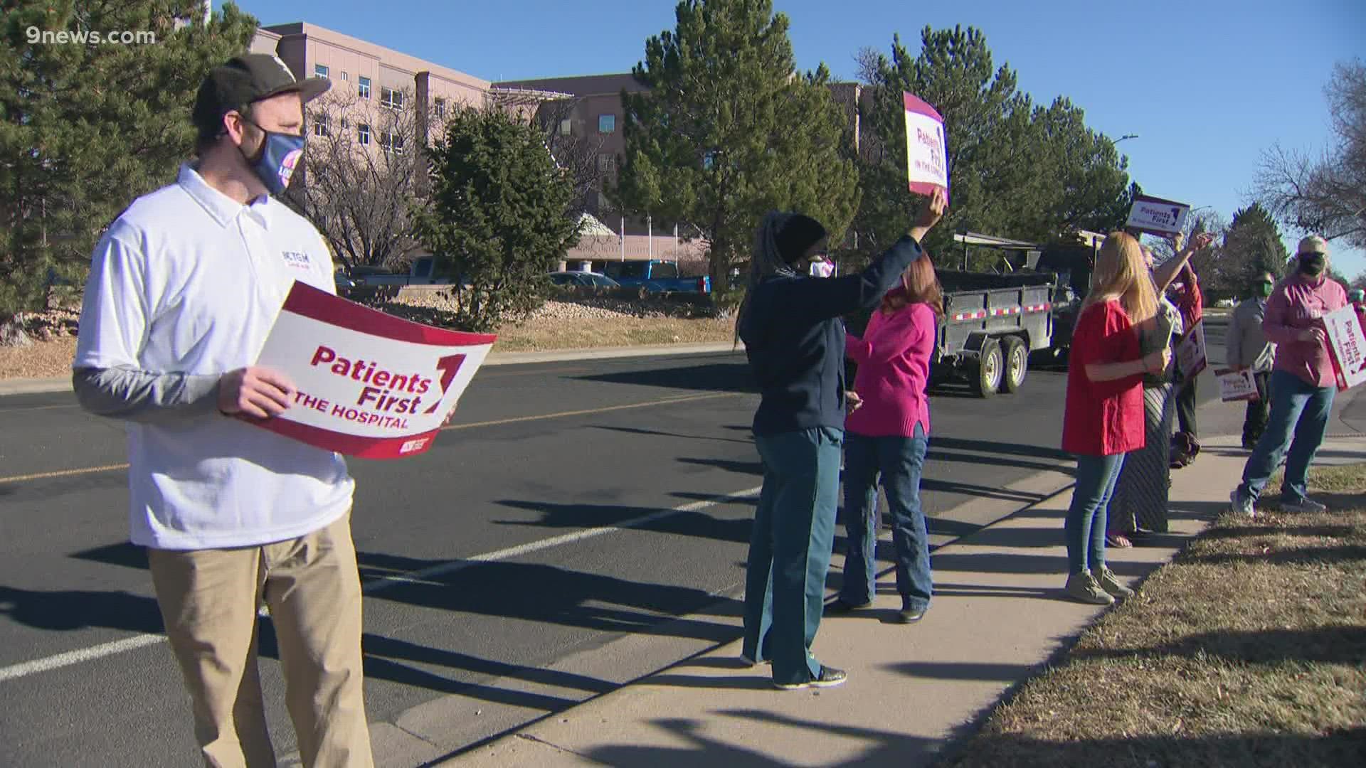 Nurses held a "speak out" event Thursday to voice their concerns.