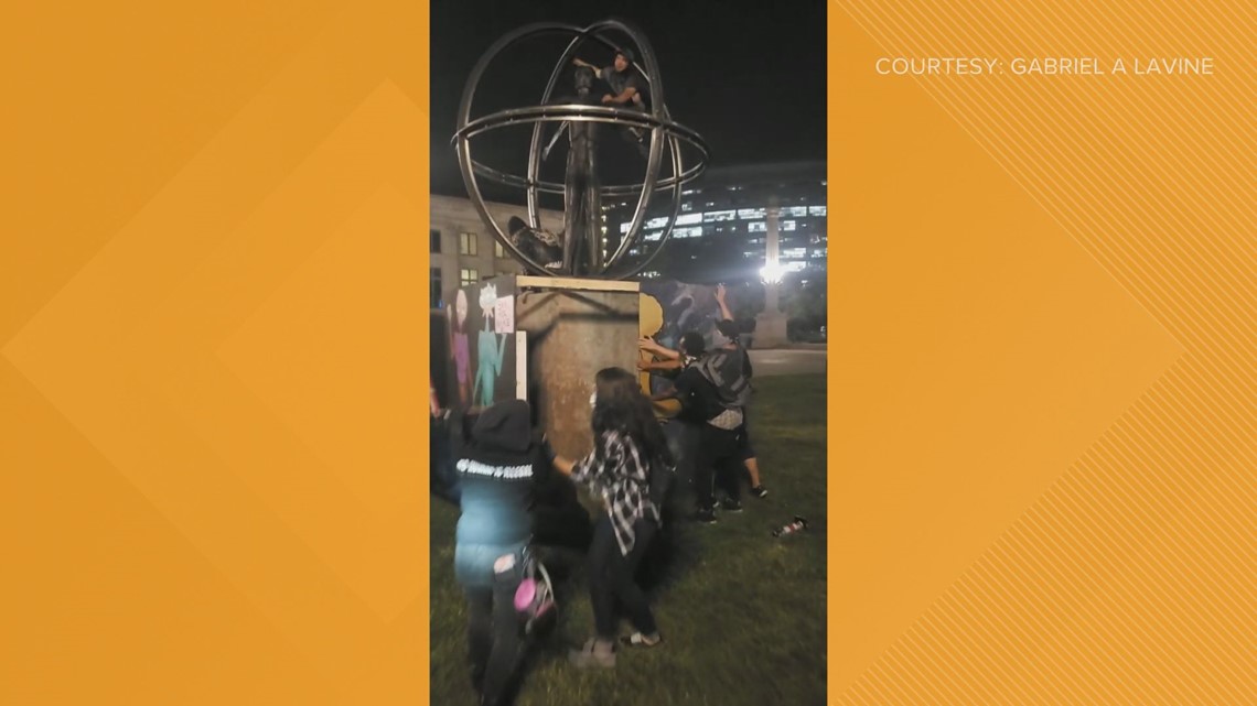 Denver's Christopher Columbus statue torn down