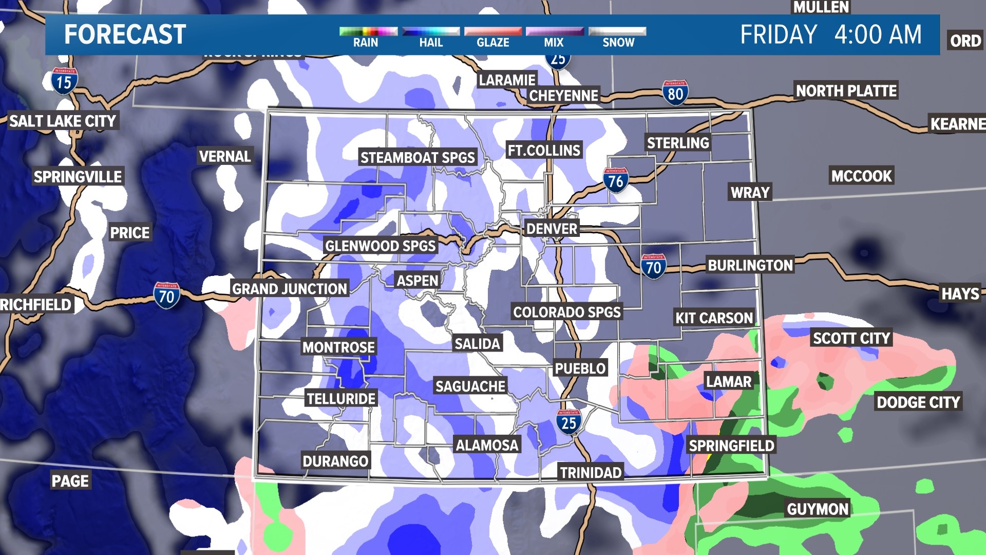 Snow in Denver Friday morning | 9news.com