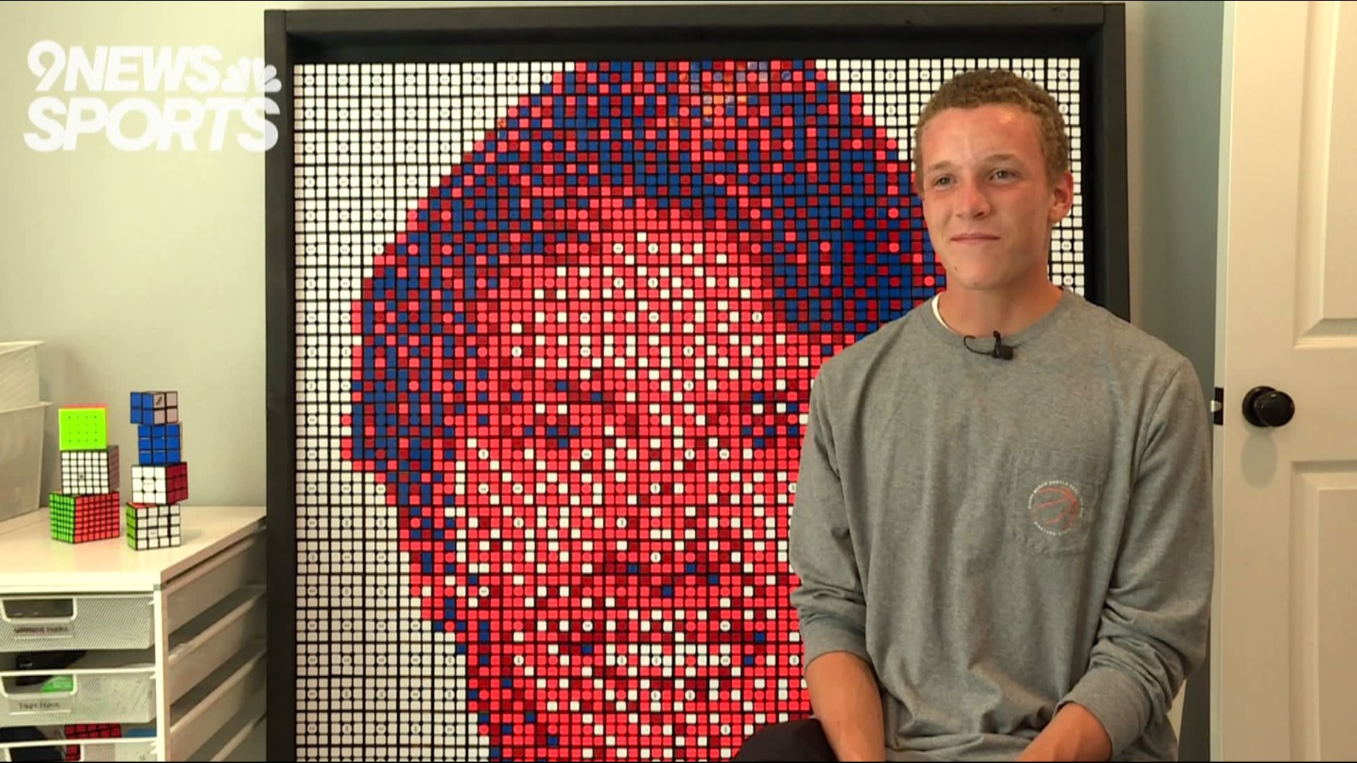 William McDavid is a three-sport athlete at Cherry Creek High School, and a remarkable artist with Rubik's Cubes.