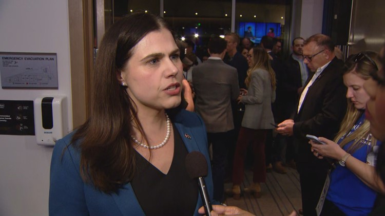 Colorado Secretary of State Jena Griswold talks to 9NEWS after winning reelection