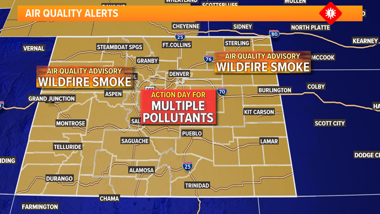 Air Quality Alert: Widespread heavy smoke covers Colorado