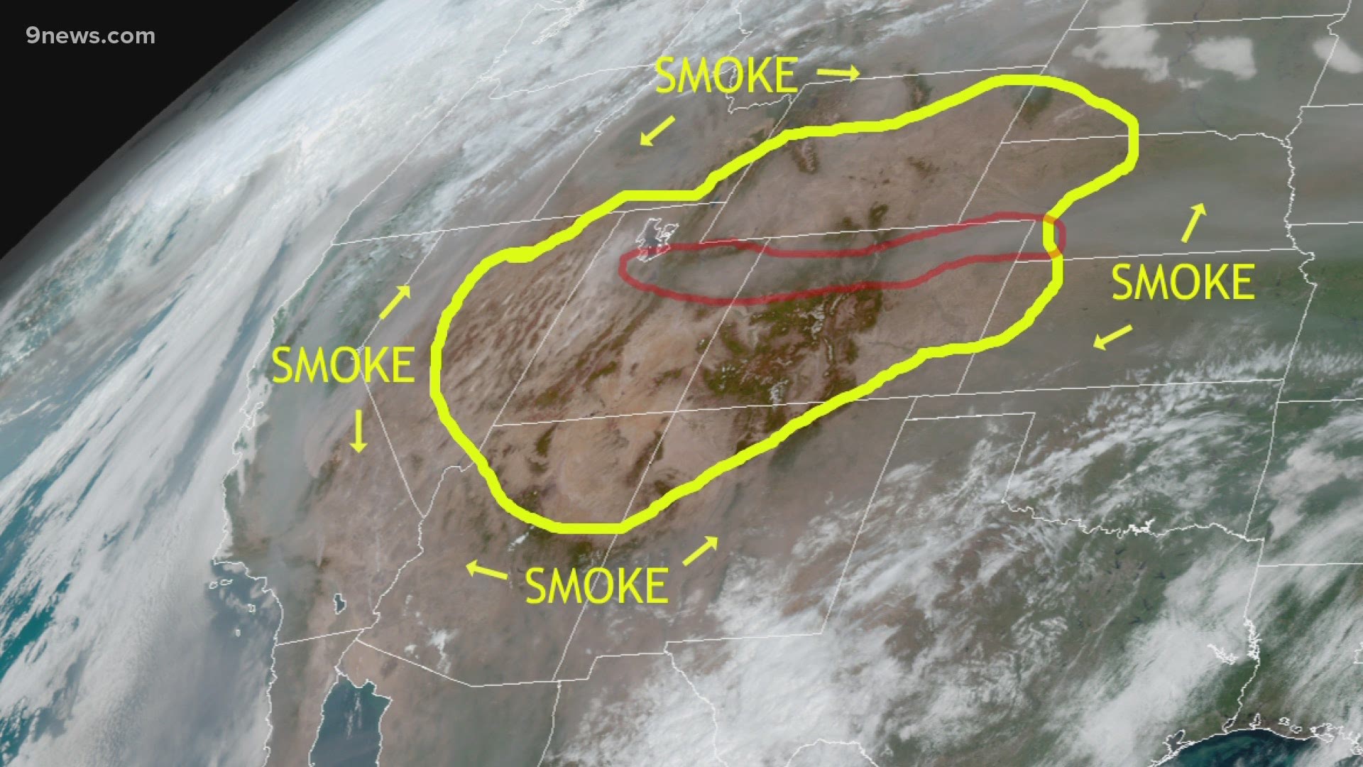 Satellite images show Colorado in 'smokefree bubble'