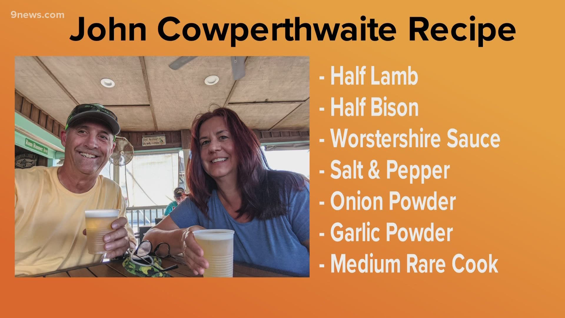 Mile High Mornings asked viewers for their favorite burger recipes, and we're sharing this one from John Cowperthwaite.