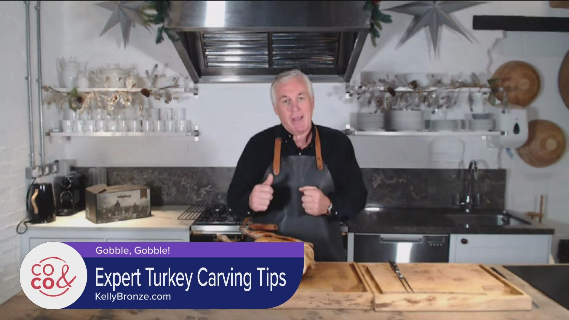 Feeling a little intimidated by carving the turkey? Don't worry. Get some tips from Paul Kelly of KellyBronze.com on how to carve the bird into it's "primals".
