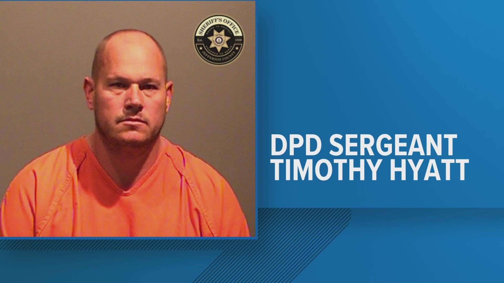 Timothy Hyatt turned himself in and was being held in the Jefferson County jail on suspicion of internet luring of a child.
