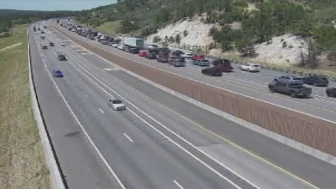 Interstate 25 reopens near Larkspur after fatal crash | 9news.com