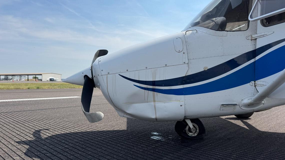 Centennial Airport: Hard landing causes nose gear collapse | 9news.com