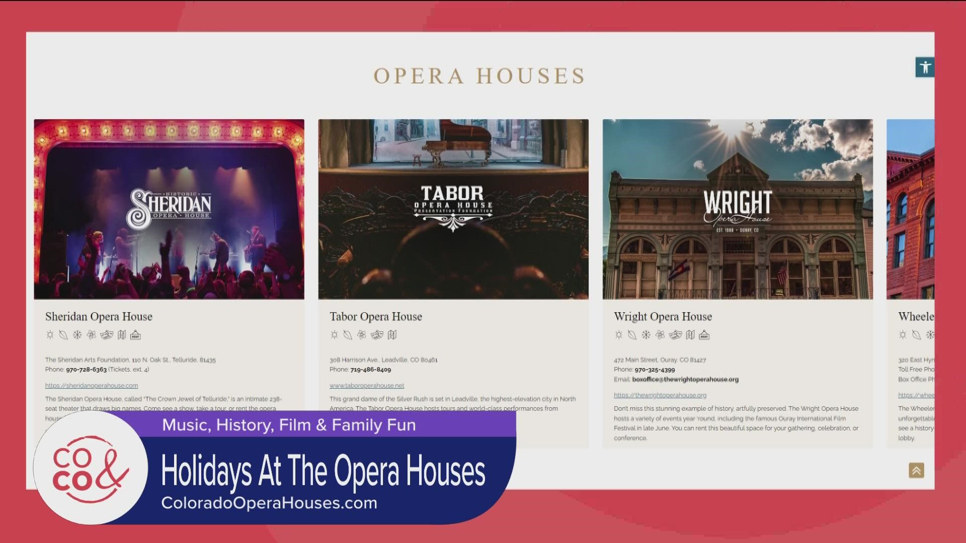 Do something different this holiday season! Learn more about Colorado's Opera scene at ColoradoOperaHouses.com.