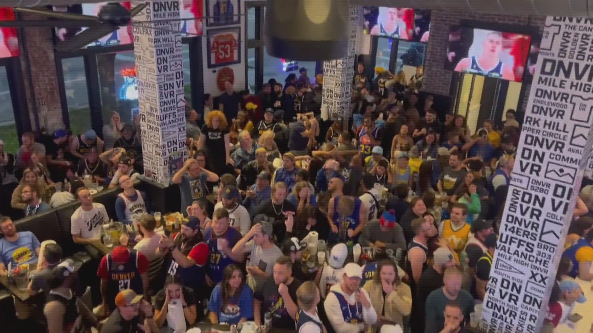 The last quarter of NBA Finals Game 2 had everyone on the edge of their seats. Denver bars were packed with fans who have gotten used to winning in these playoffs.