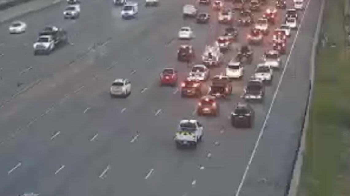 Hazmat spill closes all lanes of I-25 in Denver Tech Center | 9news.com