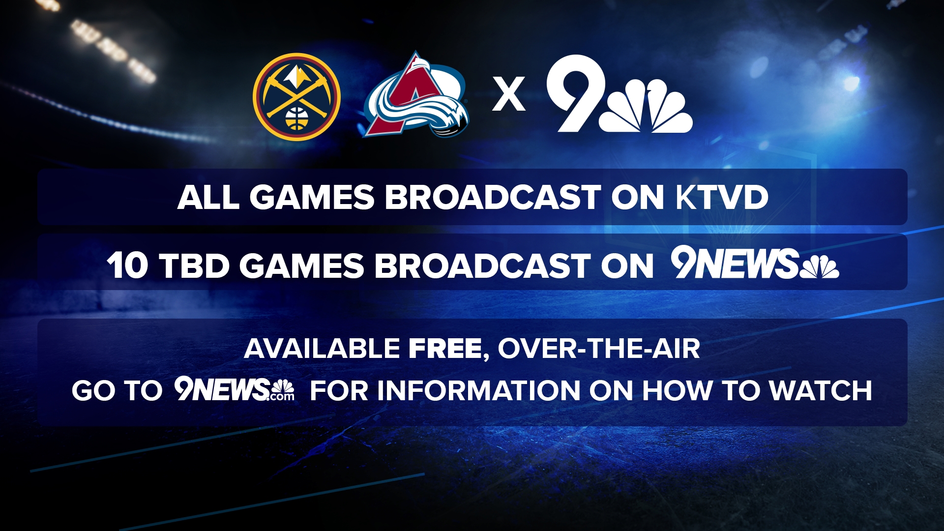 Kroenke Sports & Entertainment and 9NEWS’ parent company TEGNA announced Thursday a deal that will bring Denver Nuggets and Colorado Avalanche games to 9NEWS.