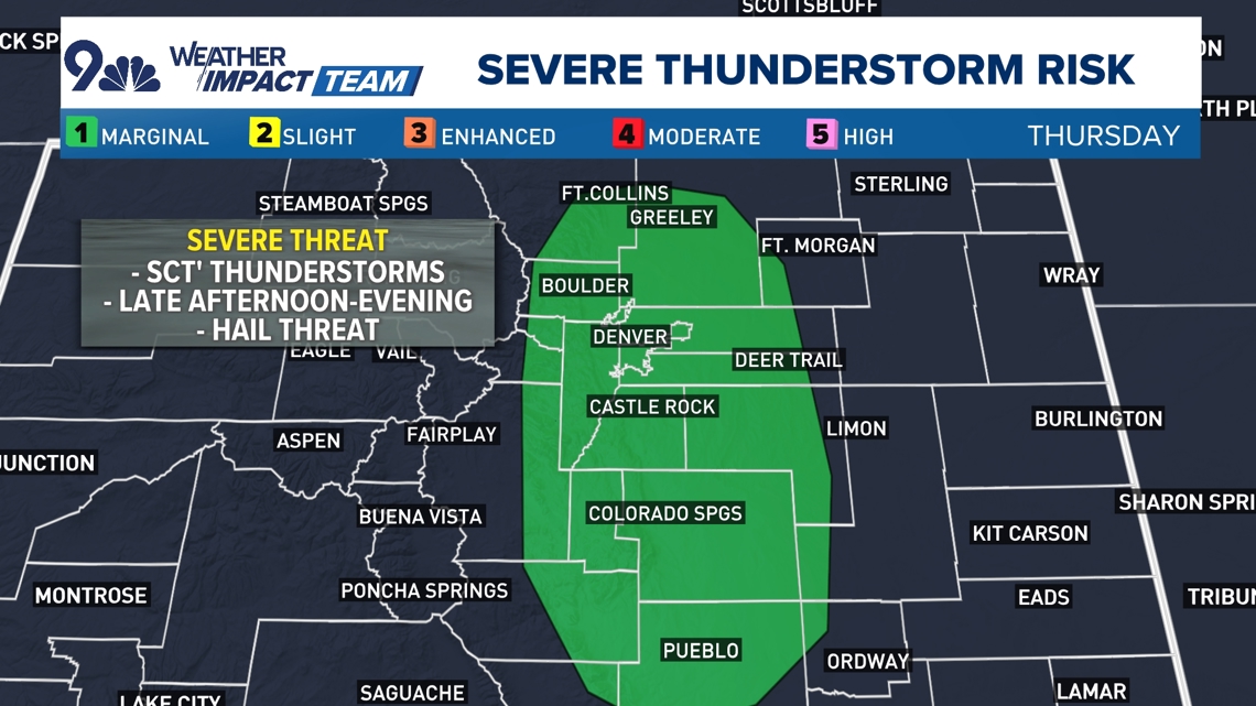 Severe weather threat looms over Denver area heading into a busy ...