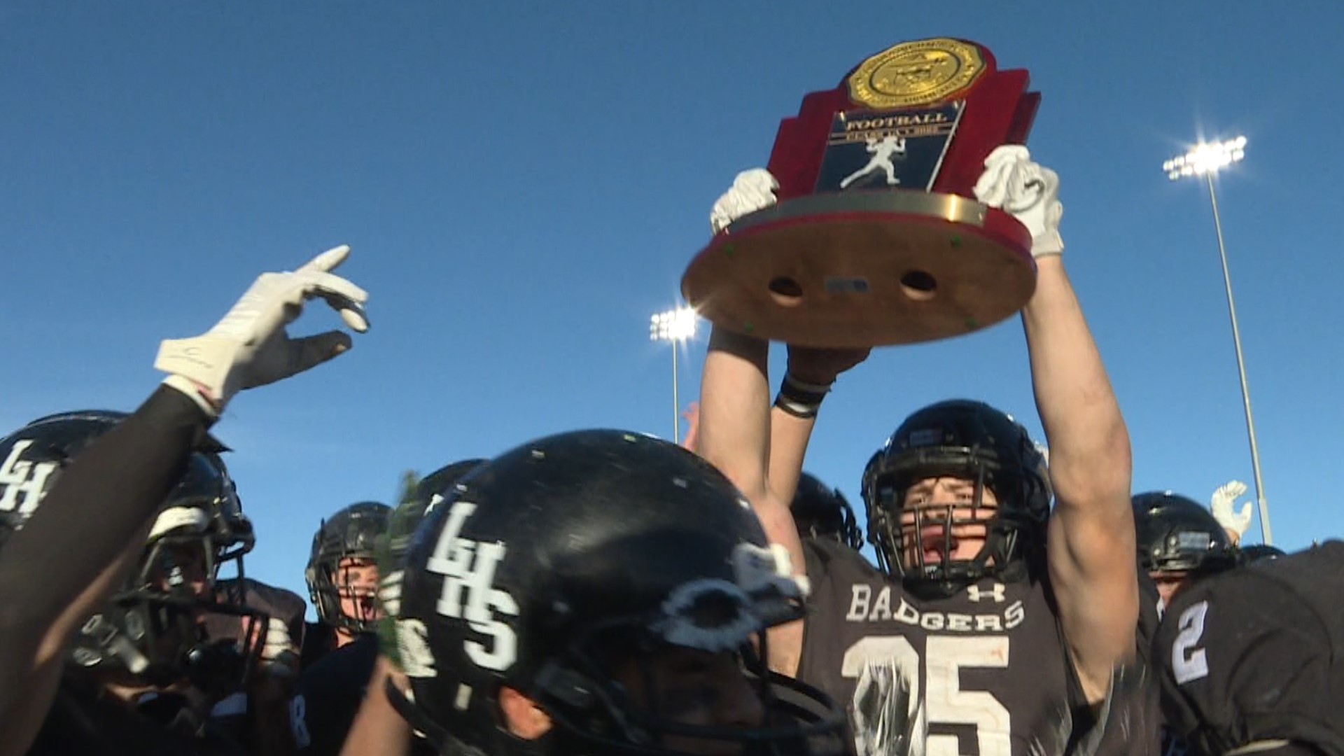 The Badgers topped the Eagles 39-21 in the Class 1A football state title game on Saturday afternoon.